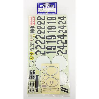 foglio decals ferrari 250 gto 1\10 Kyosho