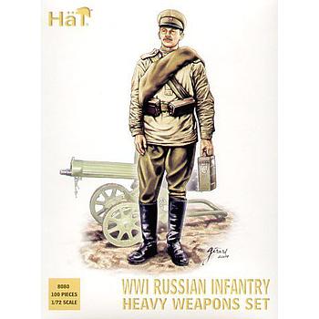 Soldati russi con armi pesanti prima guerra mondiale