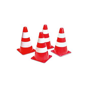 4 mini coni segnalazione stradale