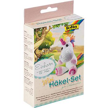 mini kit da uncinetto unicorno
