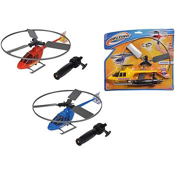 elicottero con lanciatore 