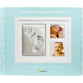 cornice per impronte con 2 foto