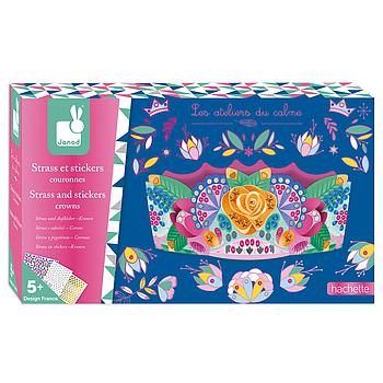 kit 3 corone con strass e adesivi