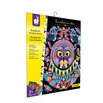 scratch art di mandala animali