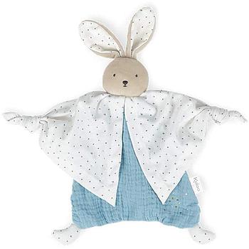 doudou coniglietto cotone bio azzurro