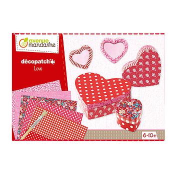 Scatola creativa, Decopatch, Love kit