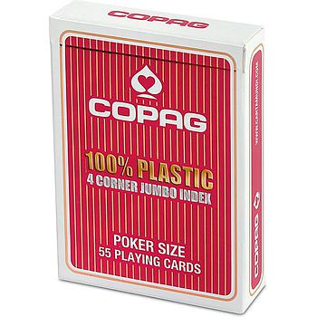 carte poker Copag Plastik rosse