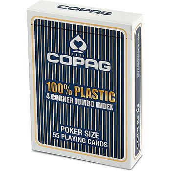 carte poker Copag Plastik blu