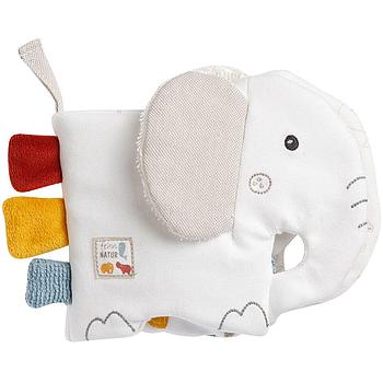 libretto in tessuto elefante