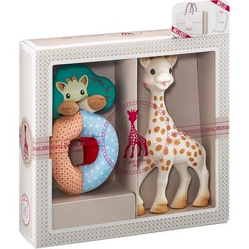 set regalo Giraffa Sophie con sonaglio