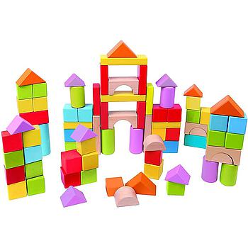 Blocchi di costruzione in legno - 101 pezzi