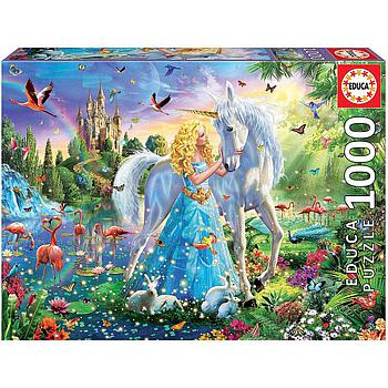 La principessa e l'unicorno 1000 pezzi