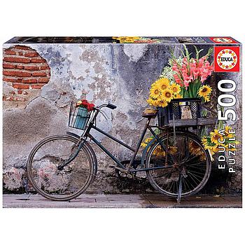 Bicicletta con fiori 500 pezzi