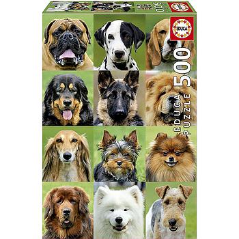 Collage foto di cani 500 pezzi