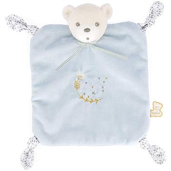 Doudou orso 4 nodi azzurro 20cm