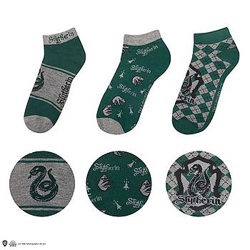 Set 3 paia di calzetti bassi Serpeverde - Harry Potter