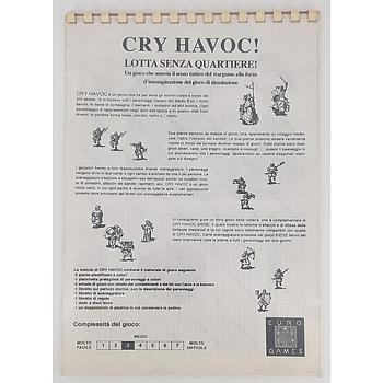 Cry Havoc! Lotta senza quartiere libro istruzioni