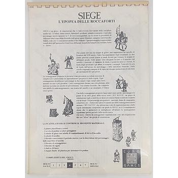 Siege l'epopea delle roccaforti libro istruzioni