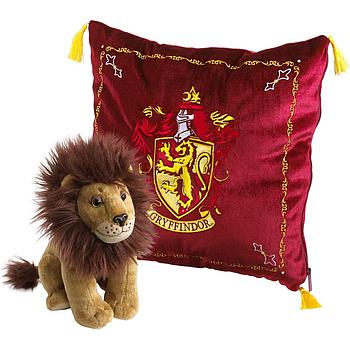 Peluche leone e cuscino Grifondoro
