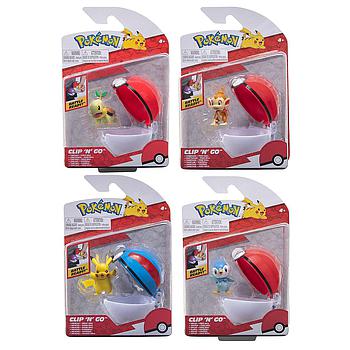 Pokémon clip 'N' Go con Pokeball assortiti