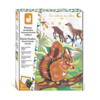 Dipingi con i numeri Animali della foresta