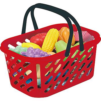Cesto della spesa con cibo