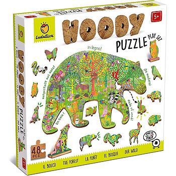 Puzzle in legno il Bosco 48 pz
