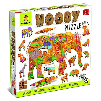 Puzzle in legno la Savana 48 pz