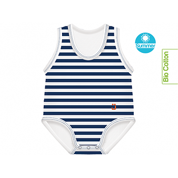 Body righe blu 0/36 bio cotton summer beach