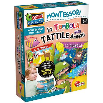 plus tombola tattile degli animali Montessori