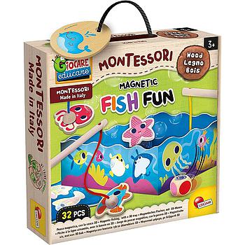 pesca magnetica divertente Montessori baby wood