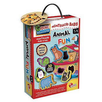 animal fun Montessori baby wood 