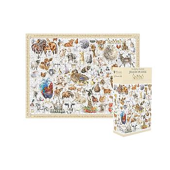 Farmyard Friends puzzle 1000