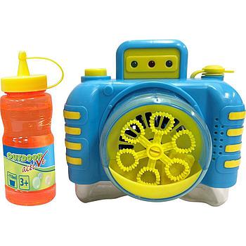macchina fotografica sparabolle di sapone