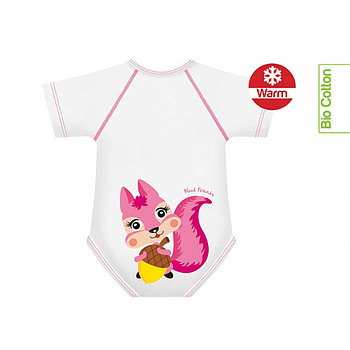 Scoiattolo body 0-36m bio cotton warm