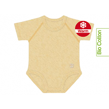 Body melange giallo 0-36m bio cotton warm