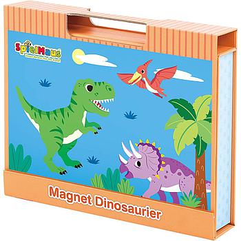 Dinosauri in scatola puzzle magnetica