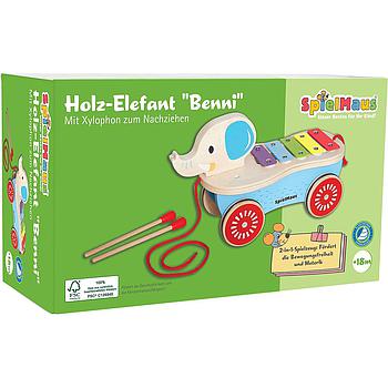 Elefante da tirare con xilofono