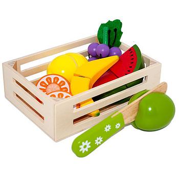 Cassetta in legno con frutta