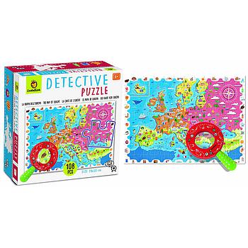 Puzzle detective Europa 108 pezzi
