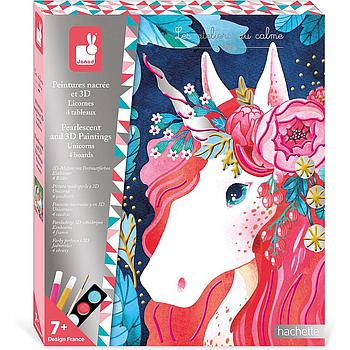 pittura madreperla e 3d unicorni