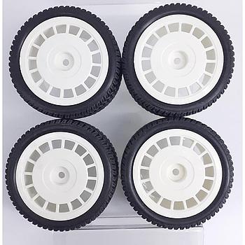 pneumatici con cerchio Lancia Delta scolpiti scala 1/10 Tag Models