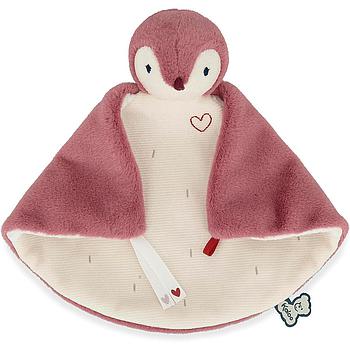 doudou pinguino rosa