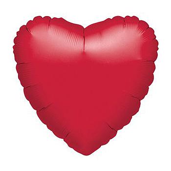 cuore rosso in foil 18" gonfiato