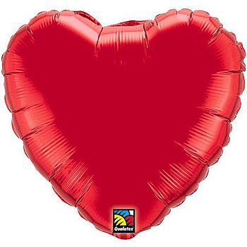 palloncino cuore rosso 18" foile