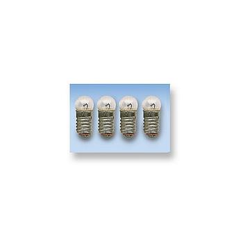 4 mini lampadine rotonde