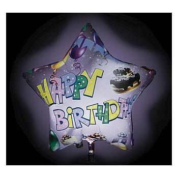 Pallone con luce LED Gigaloon 24" - 62 cm Happy Birthday