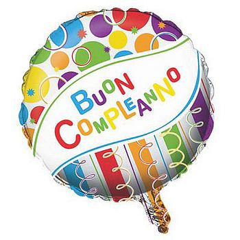 Buon Compleanno Pallone foil 18" - 45 cm 