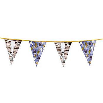 festone bandierine wild west 6m