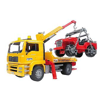 camion soccorso auto MAN TGA con Jeep